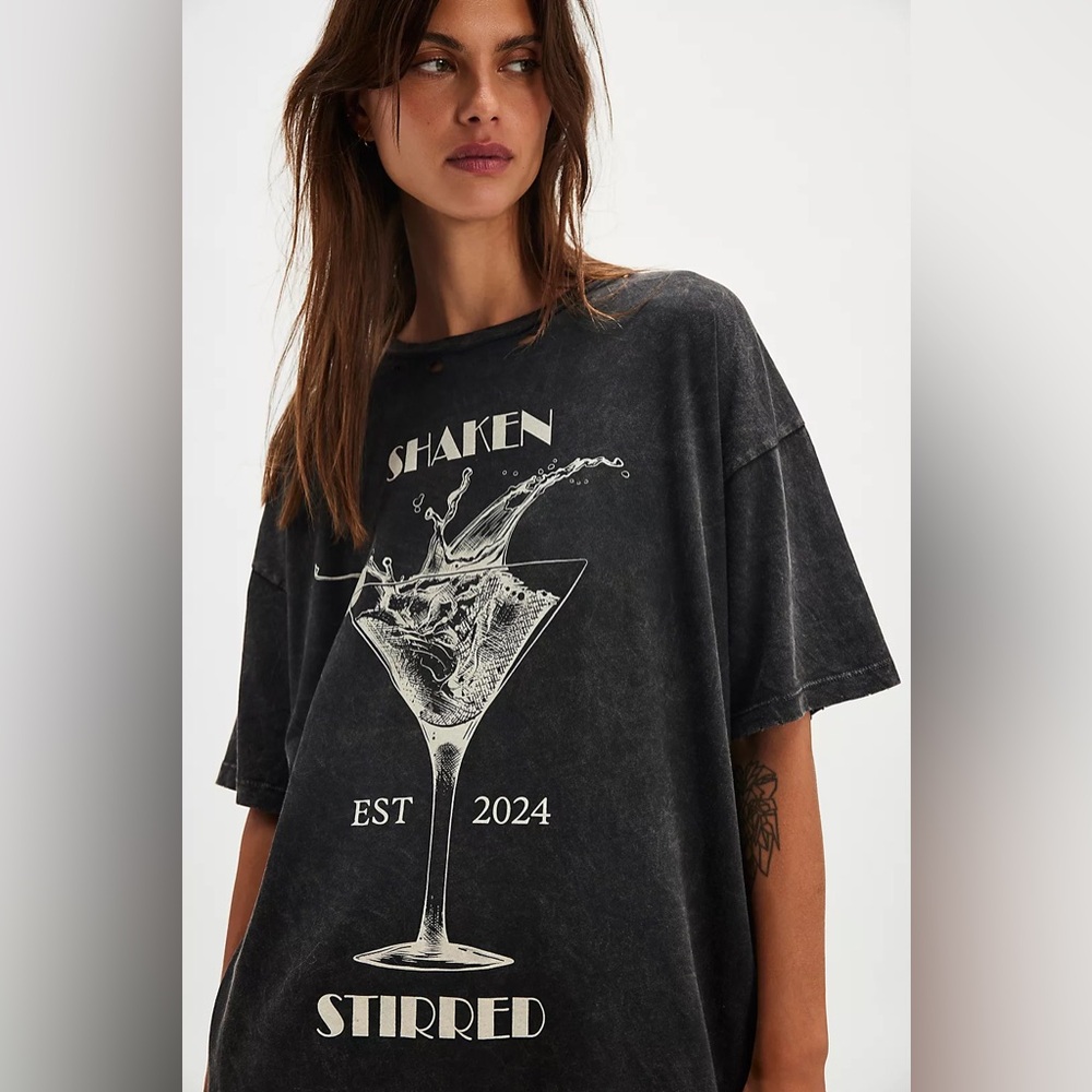 Free People x Promesa Shaken Stirred Tee